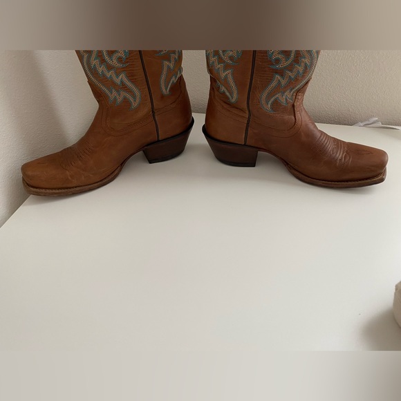 Genuine Leather Nocona Cowboy boots bluebonnet - Picture 7 of 13
